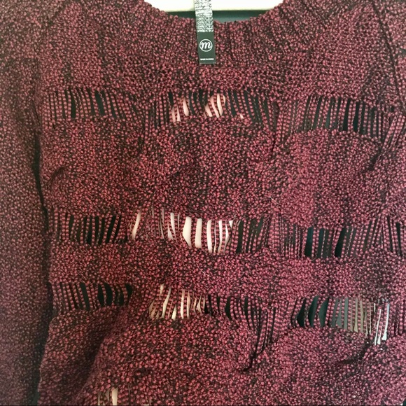 Kensie open weave sheer-back sweater - Picture 6 of 6